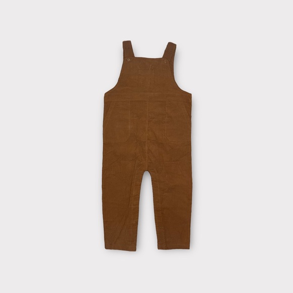 Angel Dear Other - Angel Dear Brown Corduroy Pocket Romper